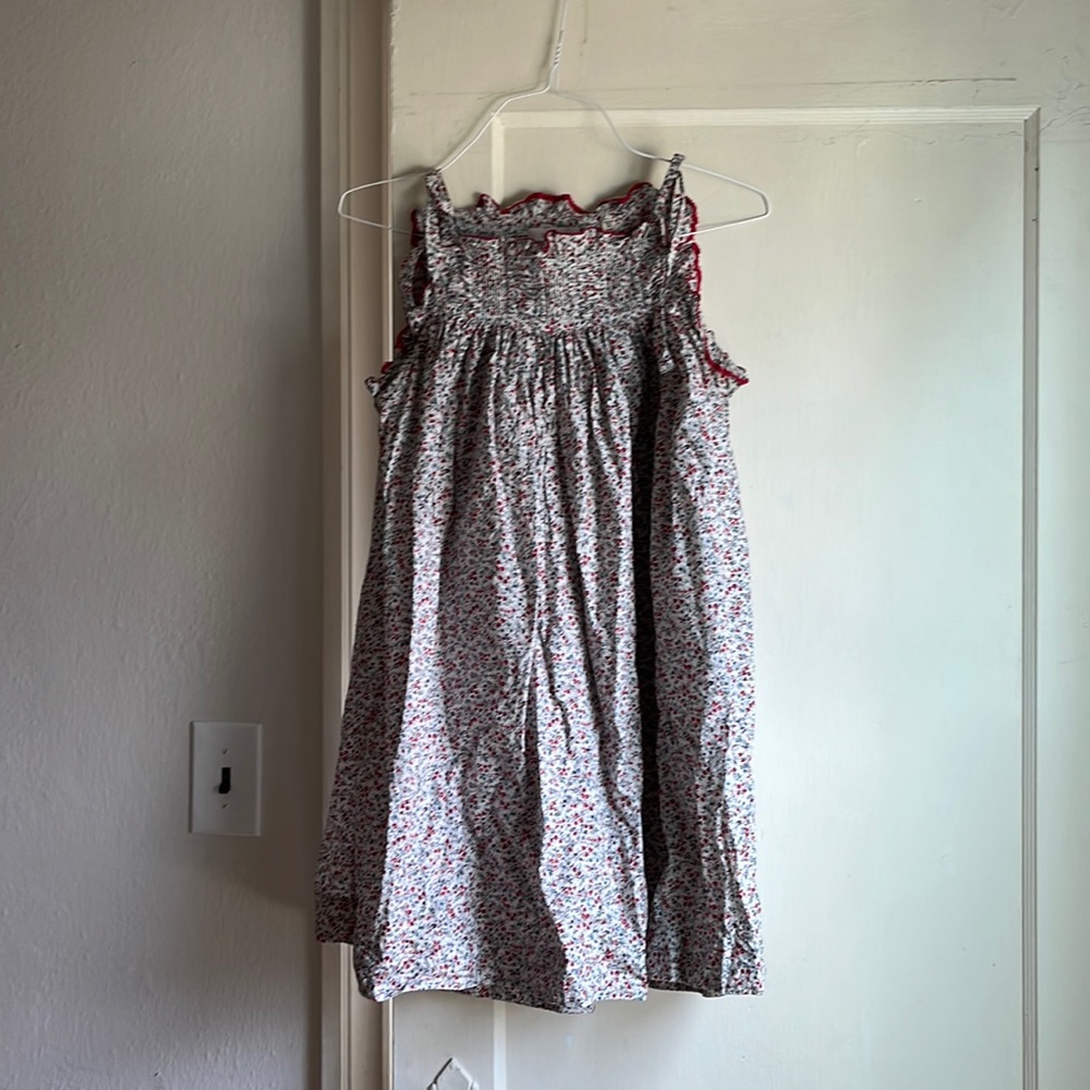 Doen Floral Mini Dress with Tie Sleeves
